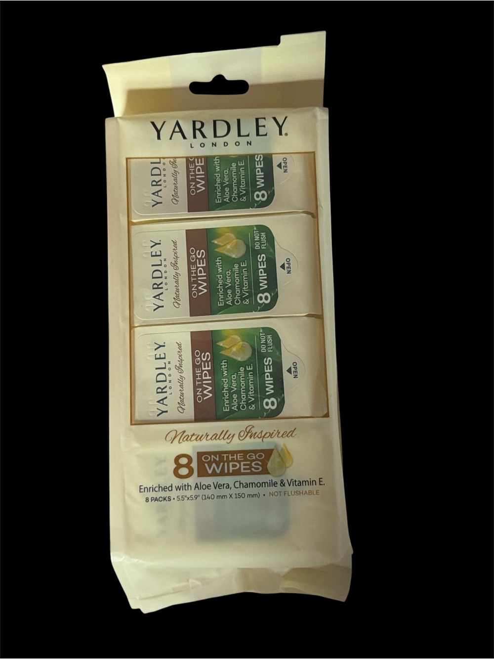 Yardley London 8 Packs On-The-Go Wipes